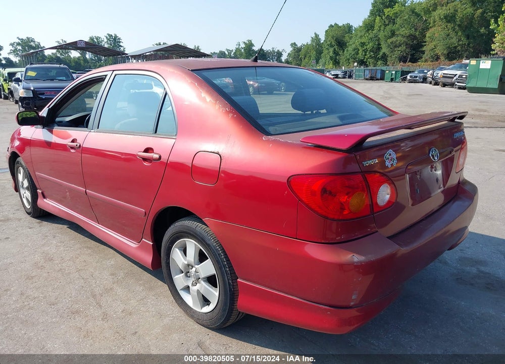 2003 TOYOTA COROLLA S VIN: 2T1BR32EX3C132380