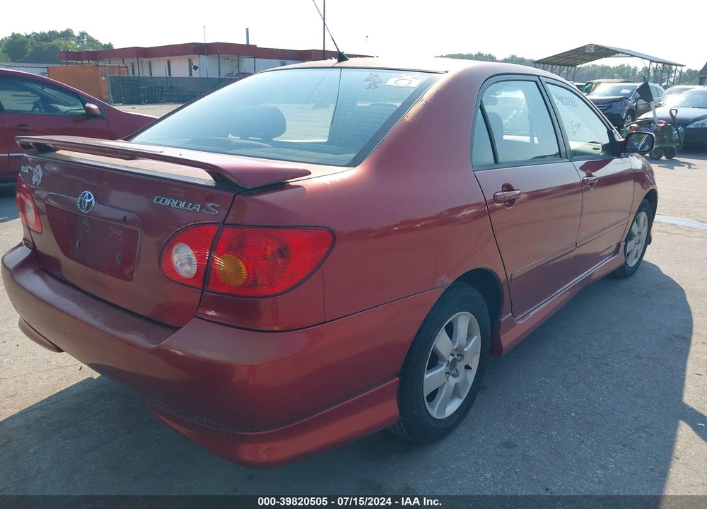 2003 TOYOTA COROLLA S VIN: 2T1BR32EX3C132380