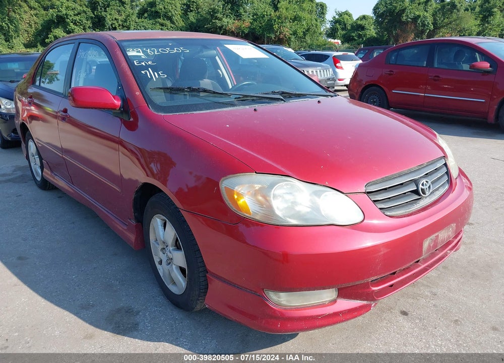 2003 TOYOTA COROLLA S VIN: 2T1BR32EX3C132380