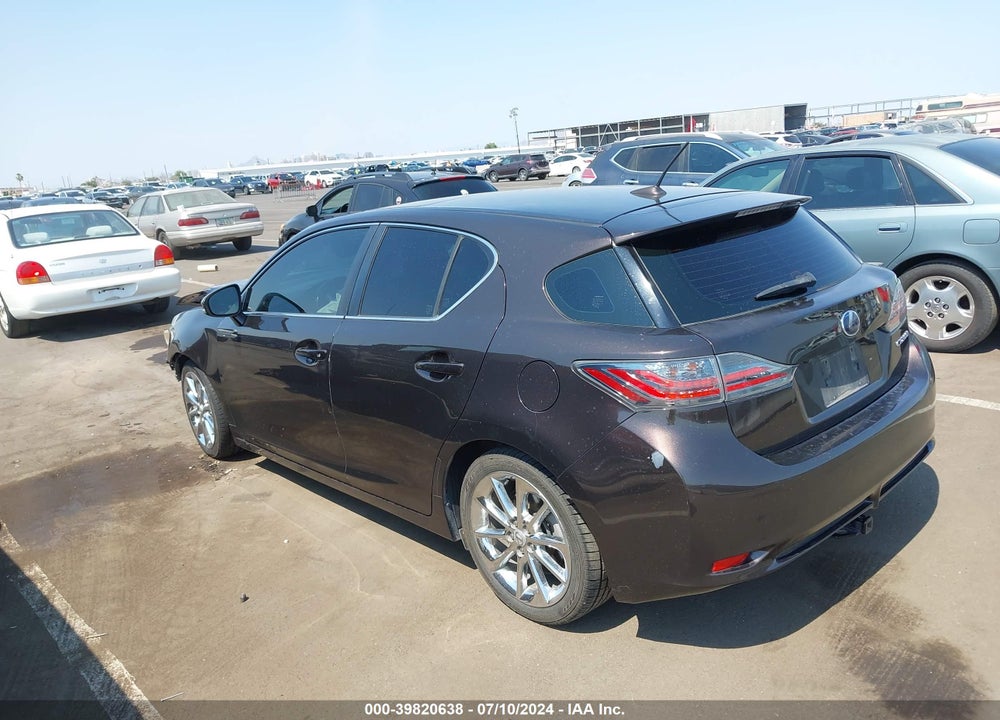 2011 LEXUS CT 200H PREMIUM VIN: JTHKD5BH7B2029143