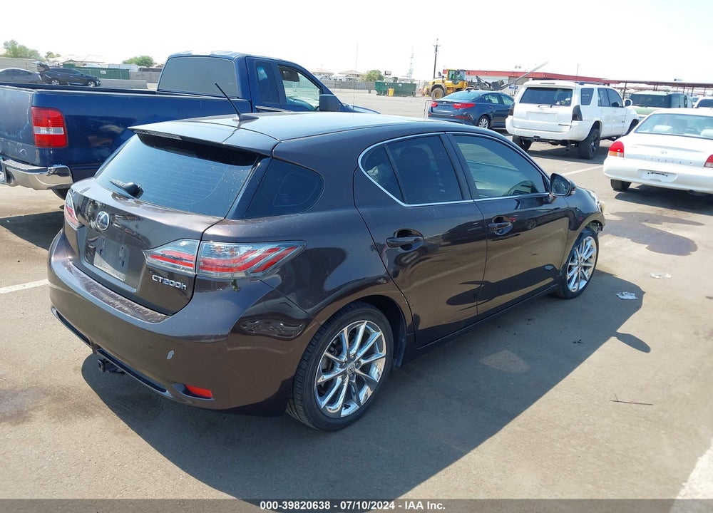 2011 LEXUS CT 200H PREMIUM VIN: JTHKD5BH7B2029143