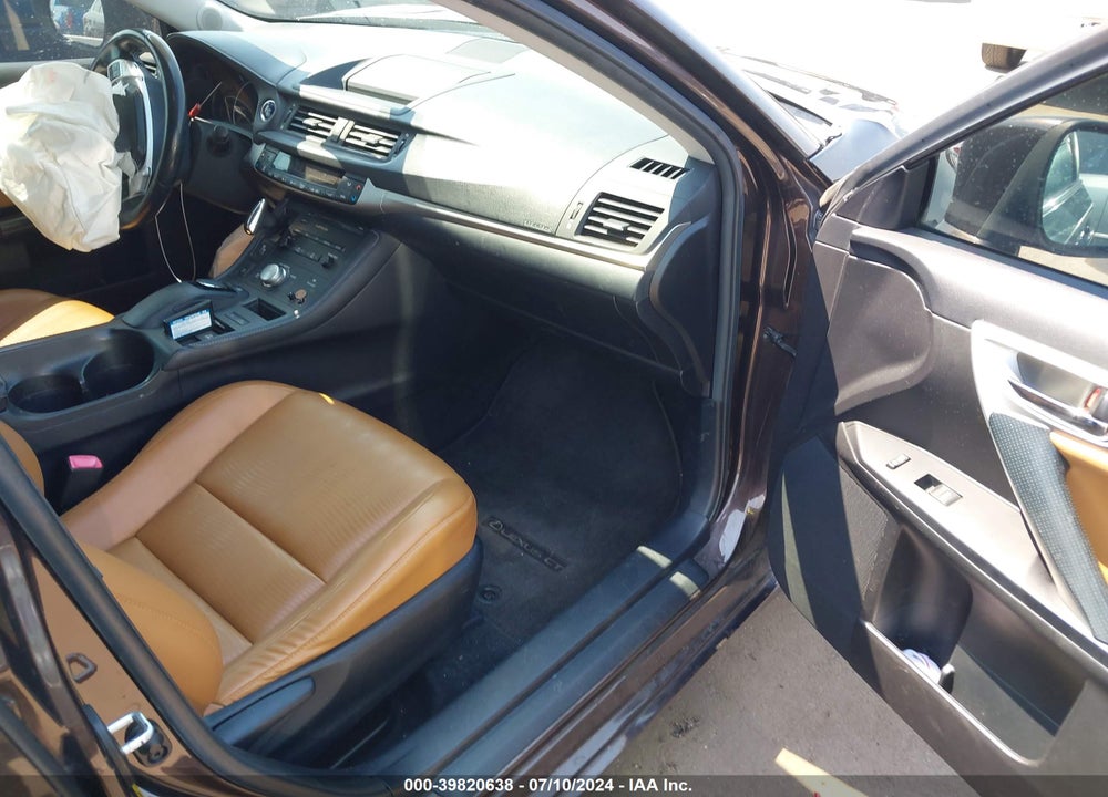 2011 LEXUS CT 200H PREMIUM VIN: JTHKD5BH7B2029143