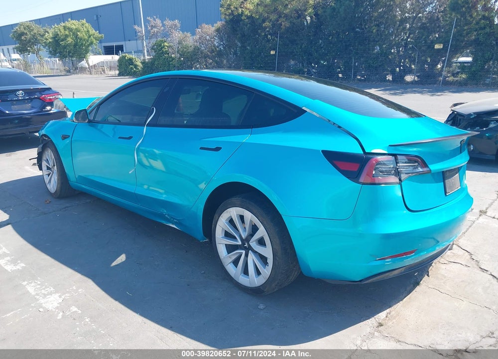 2021 TESLA MODEL 3 LONG RANGE DUAL MOTOR ALL-WHEEL DRIVE VIN: 5YJ3E1EB3MF078181