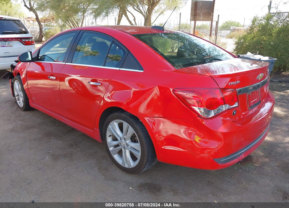 2015 CHEVROLET CRUZE LTZ VIN: 1G1PG5SB0F7296460