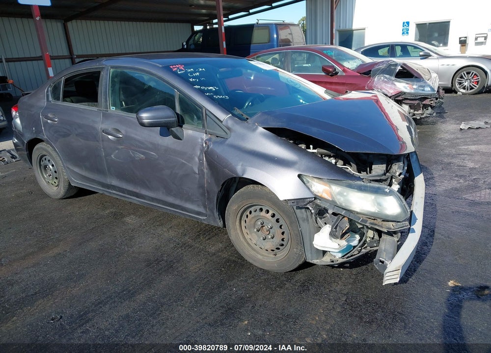 2014 HONDA CIVIC LX VIN: 19XFB2F58EE275343