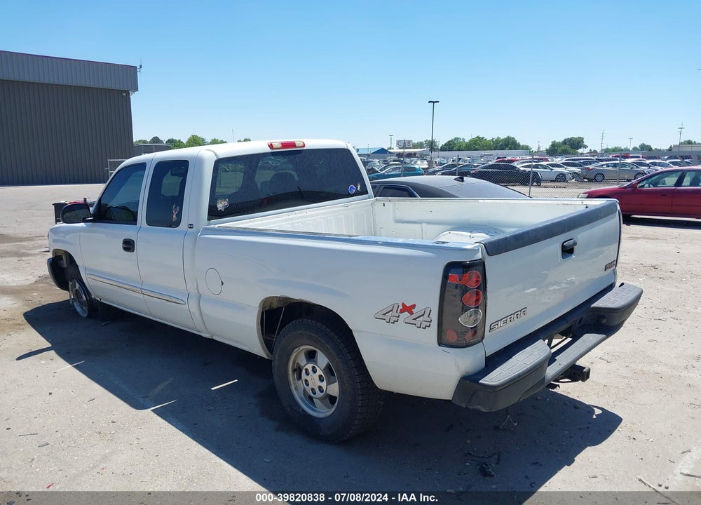 2004 GMC SIERRA 1500 SLE VIN: 1GTEK19V84E325525