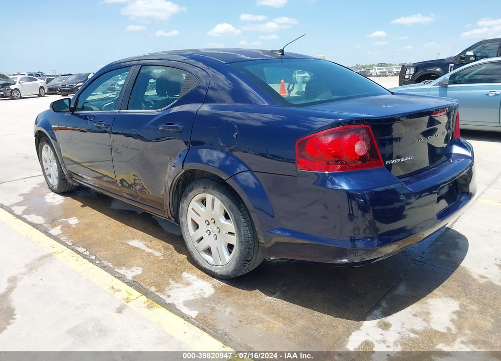 2013 DODGE AVENGER SE VIN: 1C3CDZAB0DN616137