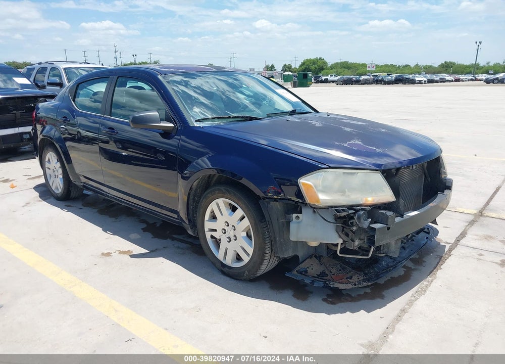 2013 DODGE AVENGER SE VIN: 1C3CDZAB0DN616137