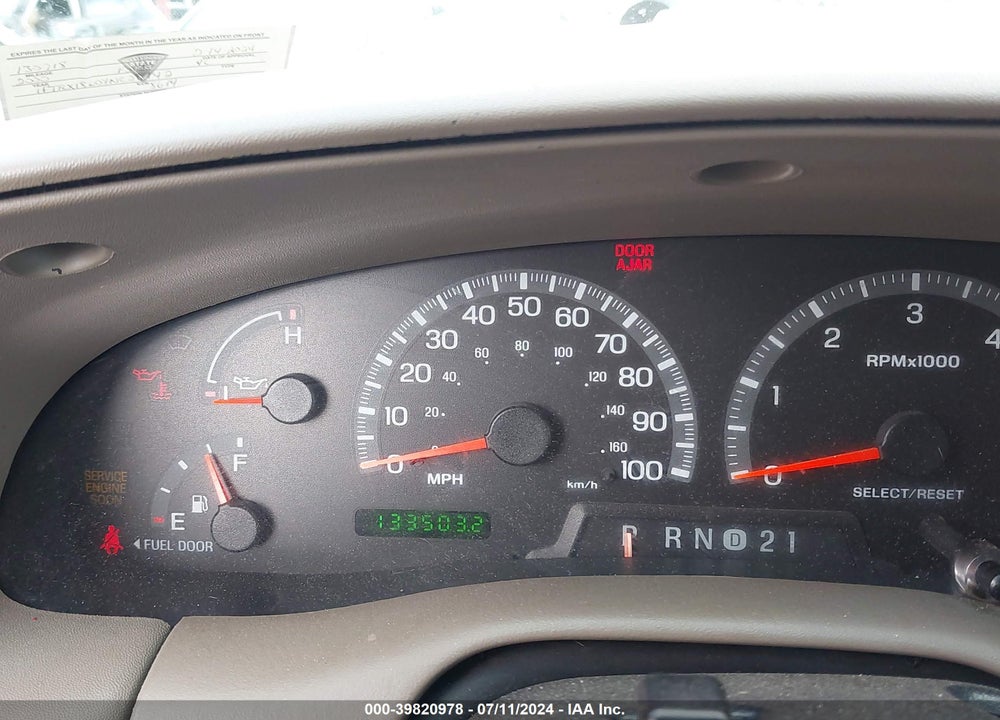 2000 FORD F-150 LARIAT/WORK SERIES/XL/XLT VIN: 1FTRX18L0YNC26142