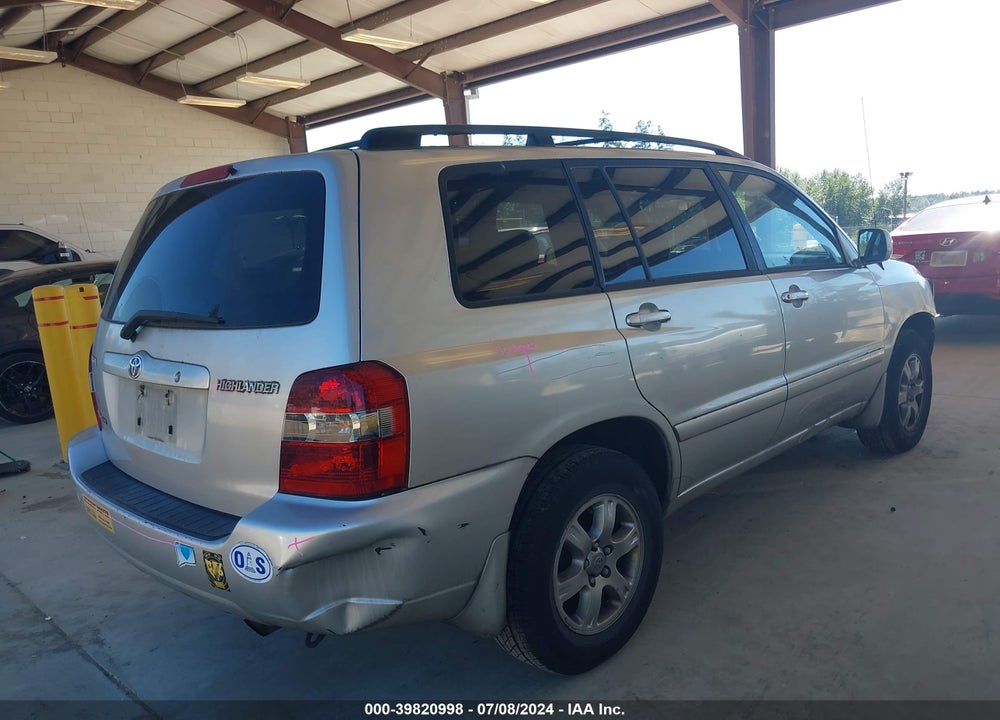2006 TOYOTA HIGHLANDER V6 VIN: JTEEP21A060158539