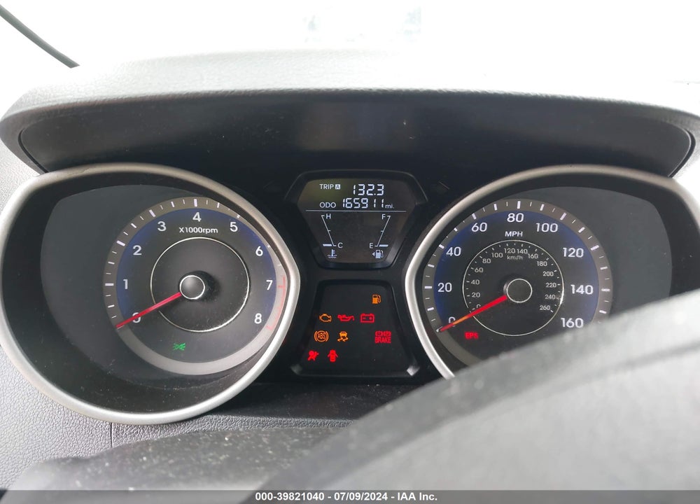 2013 HYUNDAI ELANTRA SE VIN: KMHDH6AE0DU001697