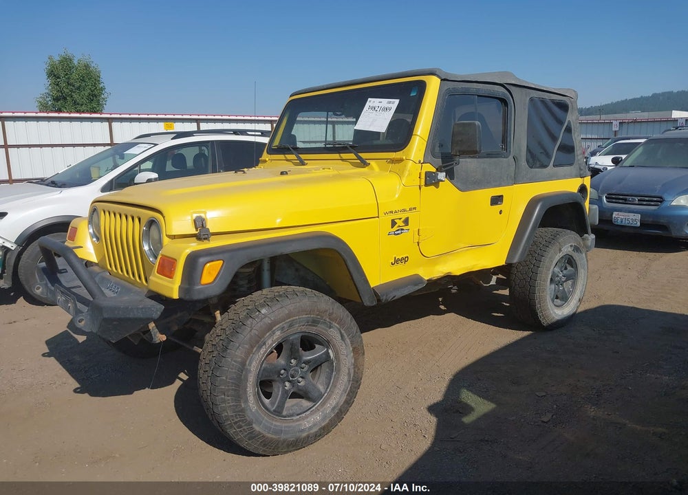 2002 JEEP WRANGLER X VIN: 1J4FA39S22P726038