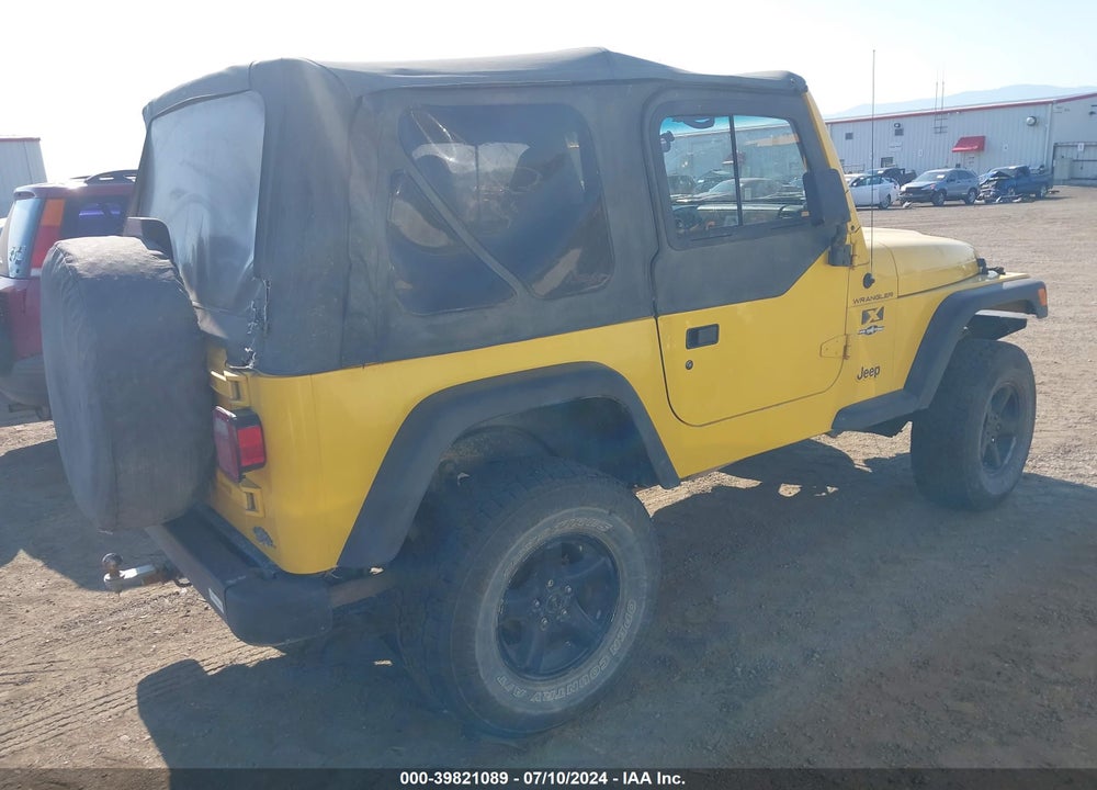 2002 JEEP WRANGLER X VIN: 1J4FA39S22P726038