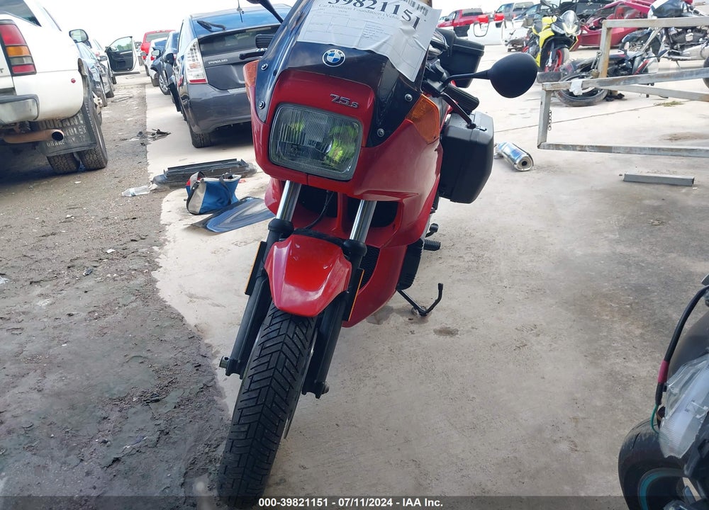 1991 BMW K75 S VIN: WB1057207M0153002