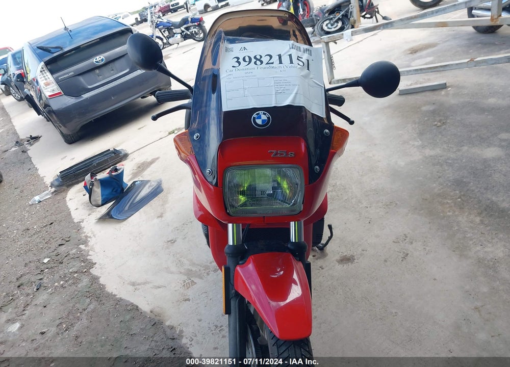1991 BMW K75 S VIN: WB1057207M0153002
