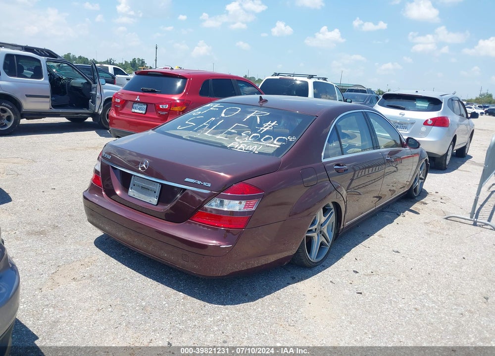 2008 MERCEDES-BENZ S 550 VIN: WDDNG71X38A216670
