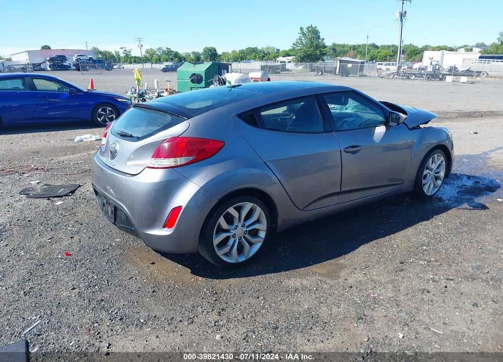 2012 HYUNDAI VELOSTER BASE W/BLACK VIN: KMHTC6AD9CU028574