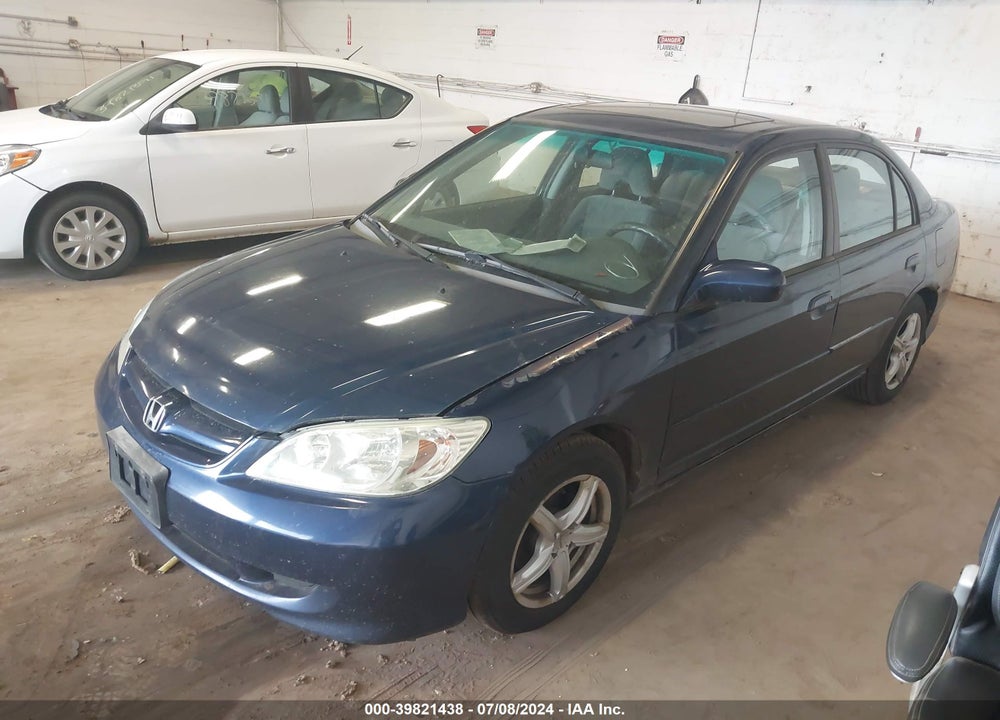 2005 HONDA CIVIC EX VIN: 2HGES26865H511967