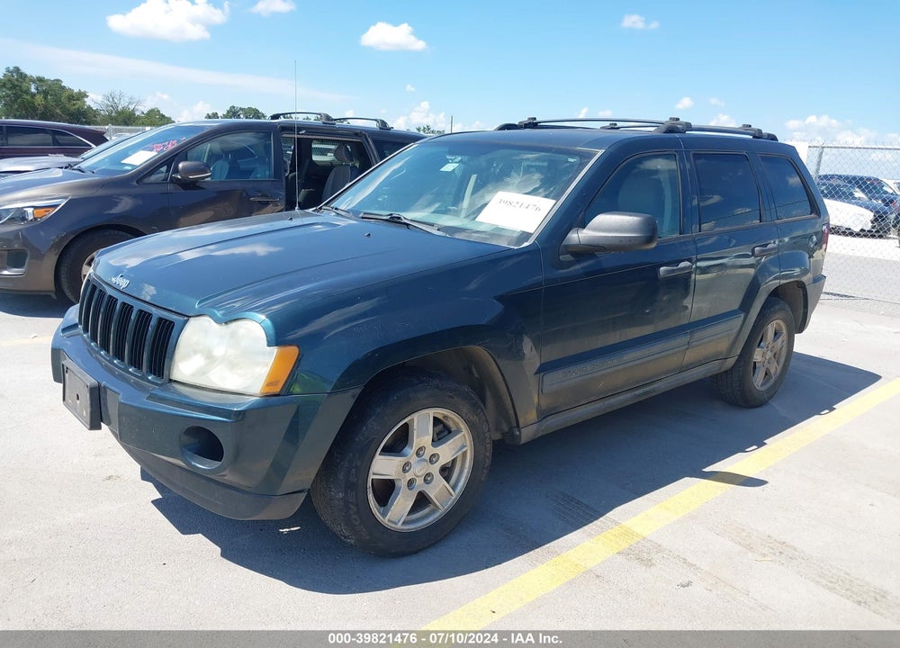 2005 CHEROKEE JEEP GRAND  LAREDO VIN: 1J4GS48K95C657031