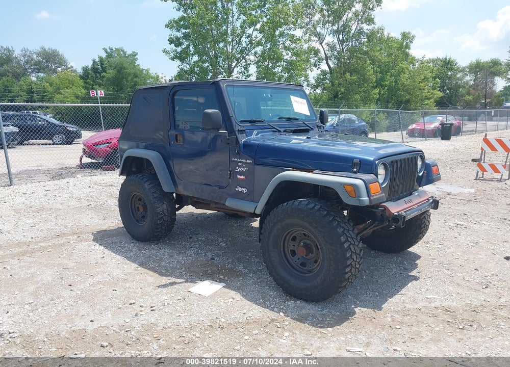 2000 JEEP WRANGLER SPORT VIN: 1J4FA49S2YP732226