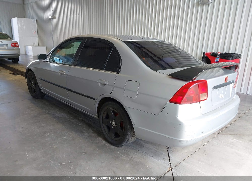2002 HONDA CIVIC EX VIN: 1HGES25742L018599