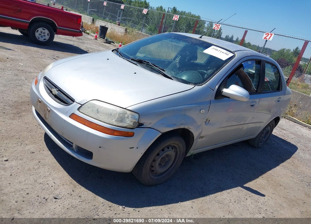 2006 CHEVROLET AVEO LS VIN: KL1TD56626B558933