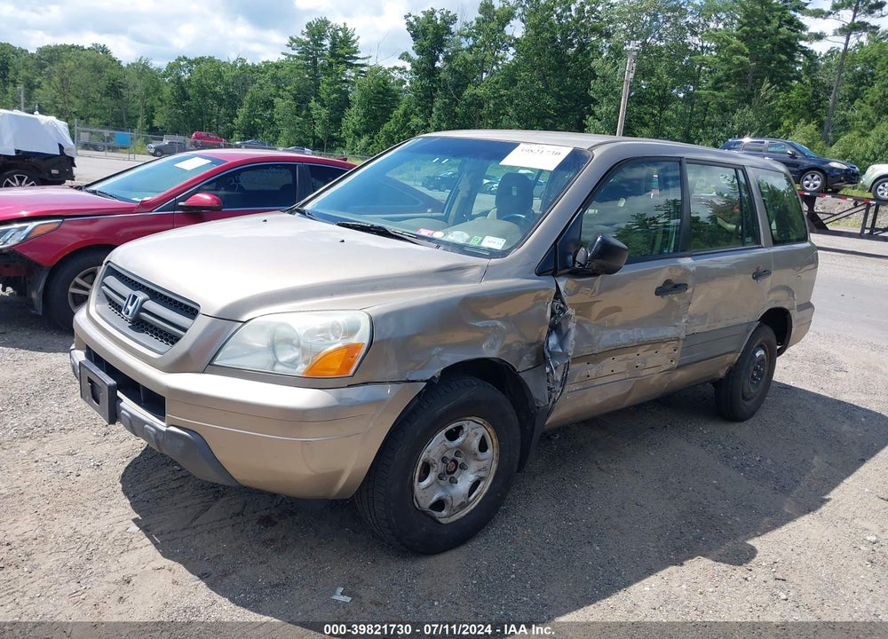 2005 HONDA PILOT LX VIN: 2HKYF18125H544398