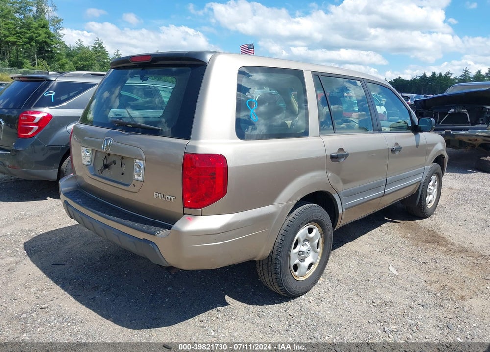 2005 HONDA PILOT LX VIN: 2HKYF18125H544398