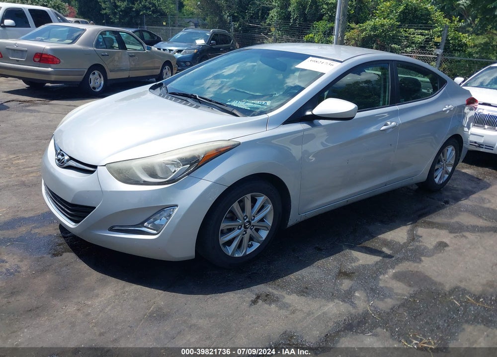 2014 HYUNDAI ELANTRA SE VIN: 5NPDH4AE9EH457508