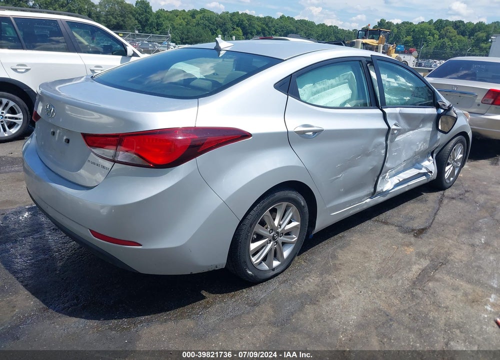2014 HYUNDAI ELANTRA SE VIN: 5NPDH4AE9EH457508