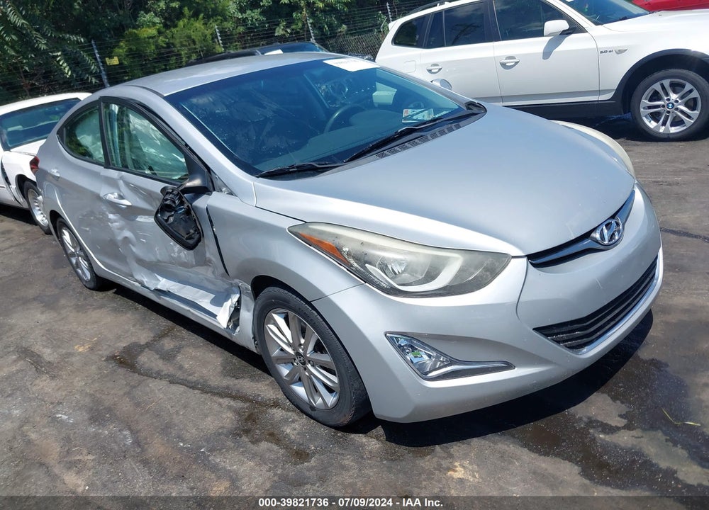 2014 HYUNDAI ELANTRA SE VIN: 5NPDH4AE9EH457508