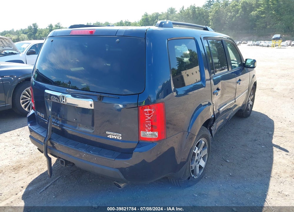 2011 HONDA PILOT TOURING VIN: 5FNYF4H91BB077394