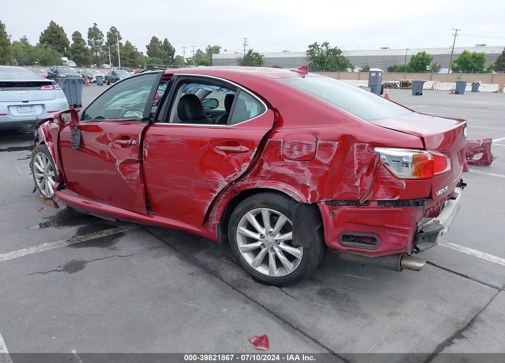 2010 LEXUS IS 250 VIN: JTHBF5C23A5110366