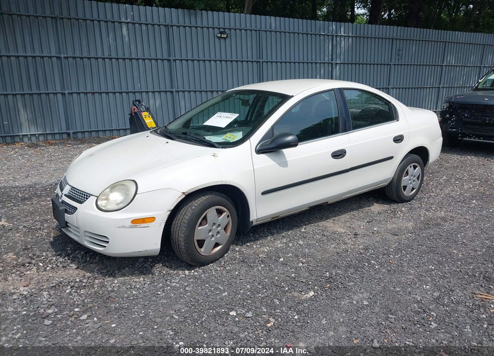 2005 DODGE NEON SE VIN: 1B3ES26C35D161943