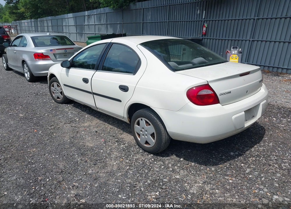 2005 DODGE NEON SE VIN: 1B3ES26C35D161943