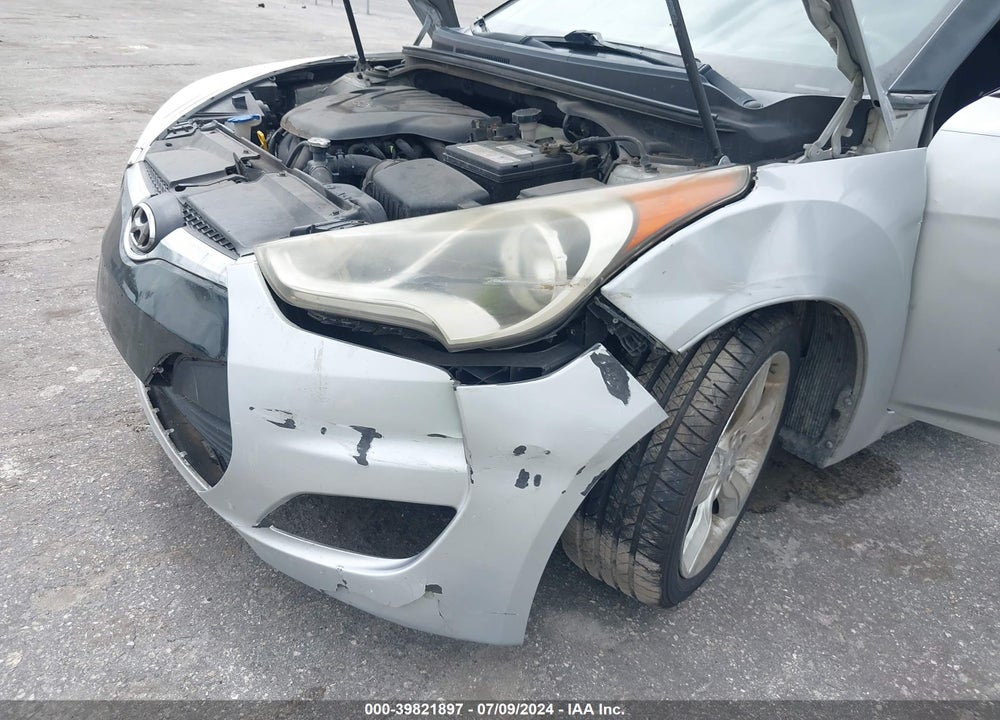 2013 HYUNDAI VELOSTER BASE W/BLACK VIN: KMHTC6AD2DU161291