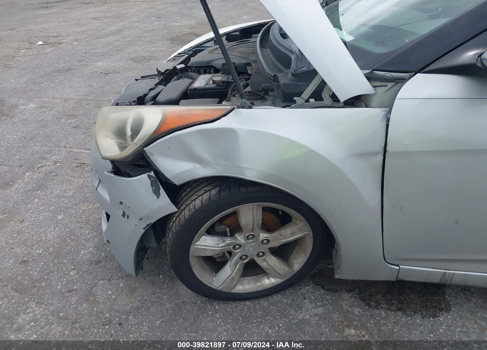 2013 HYUNDAI VELOSTER BASE W/BLACK VIN: KMHTC6AD2DU161291