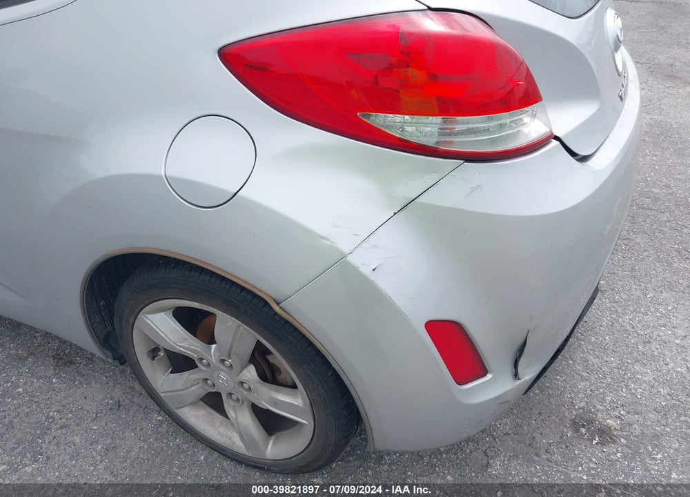 2013 HYUNDAI VELOSTER BASE W/BLACK VIN: KMHTC6AD2DU161291