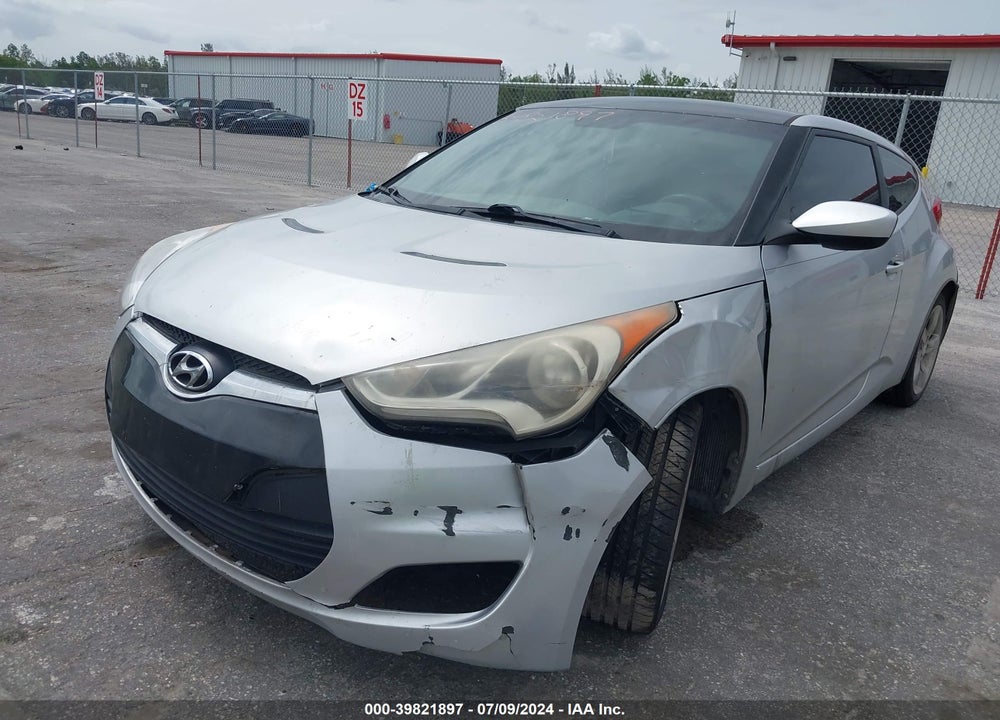 2013 HYUNDAI VELOSTER BASE W/BLACK VIN: KMHTC6AD2DU161291