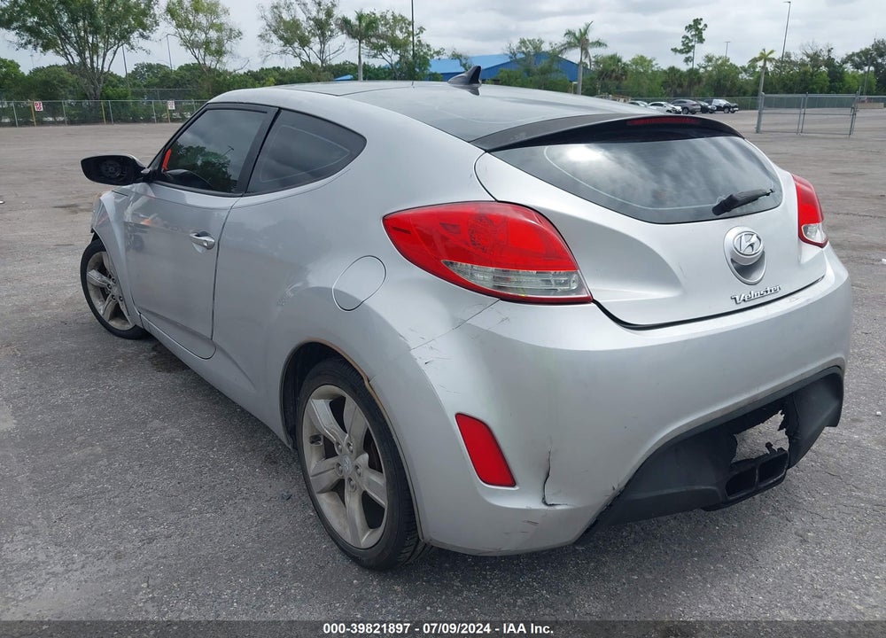 2013 HYUNDAI VELOSTER BASE W/BLACK VIN: KMHTC6AD2DU161291