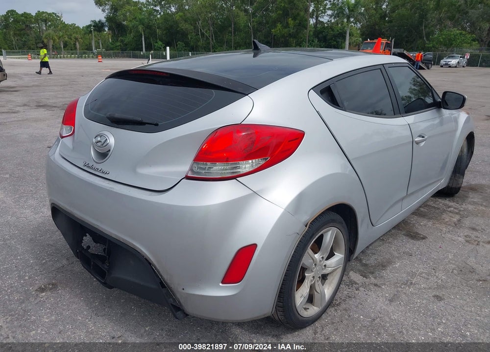 2013 HYUNDAI VELOSTER BASE W/BLACK VIN: KMHTC6AD2DU161291