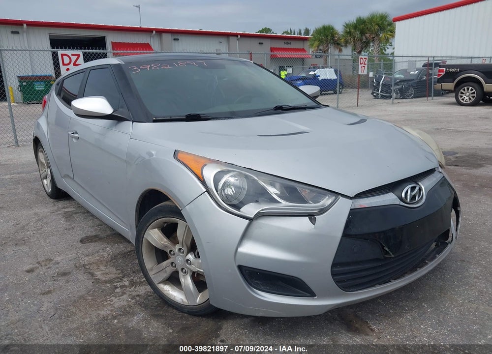 2013 HYUNDAI VELOSTER BASE W/BLACK VIN: KMHTC6AD2DU161291
