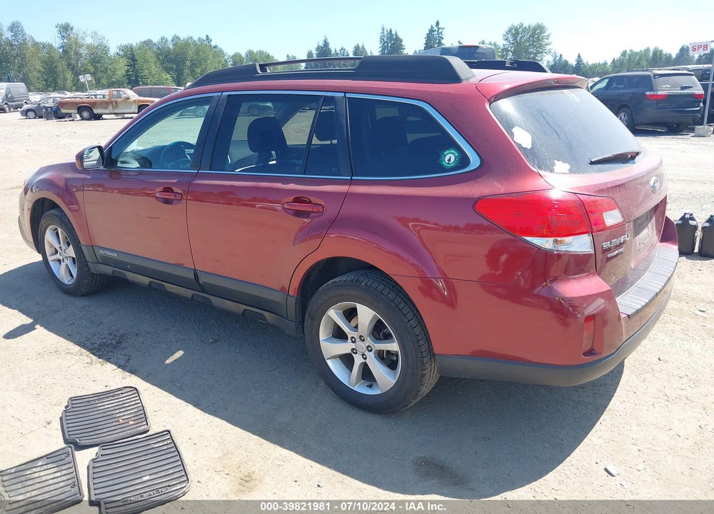 2013 SUBARU OUTBACK 2.5I PREMIUM VIN: 4S4BRBGC8D3301433