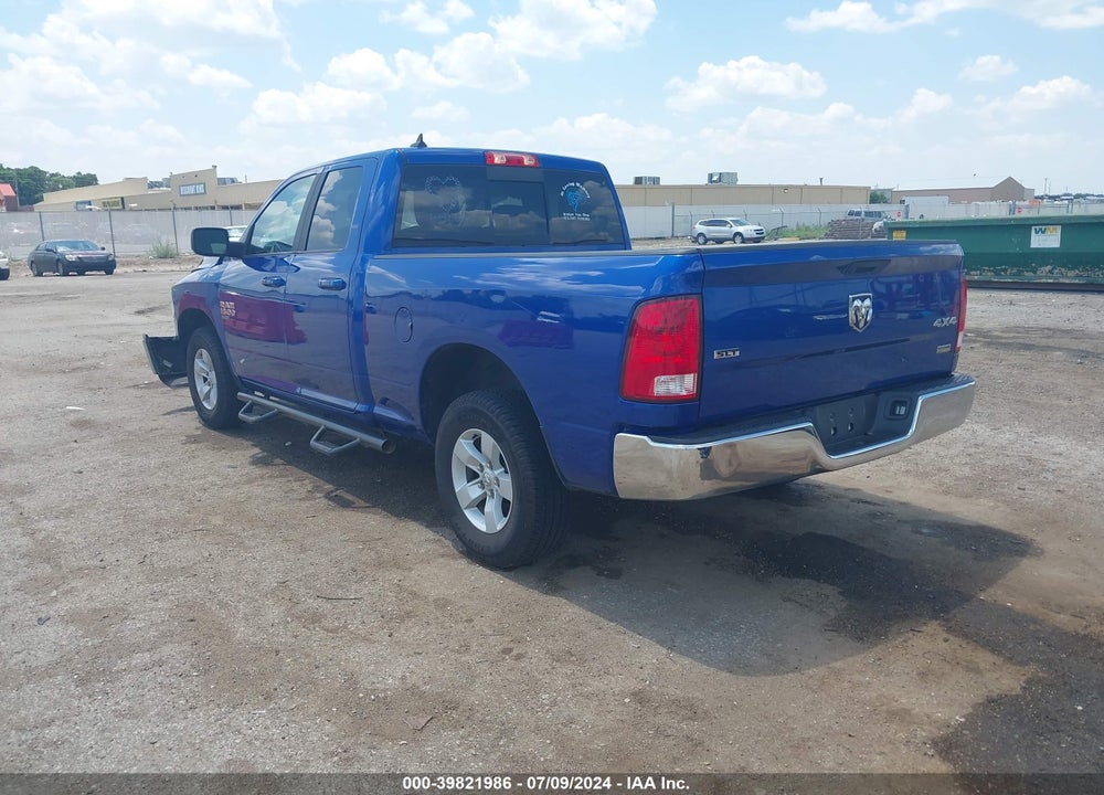 2019 RAM 1500 CLASSIC SLT QUAD CAB 4X4 6'4 BOX VIN: 1C6RR7GG4KS592834