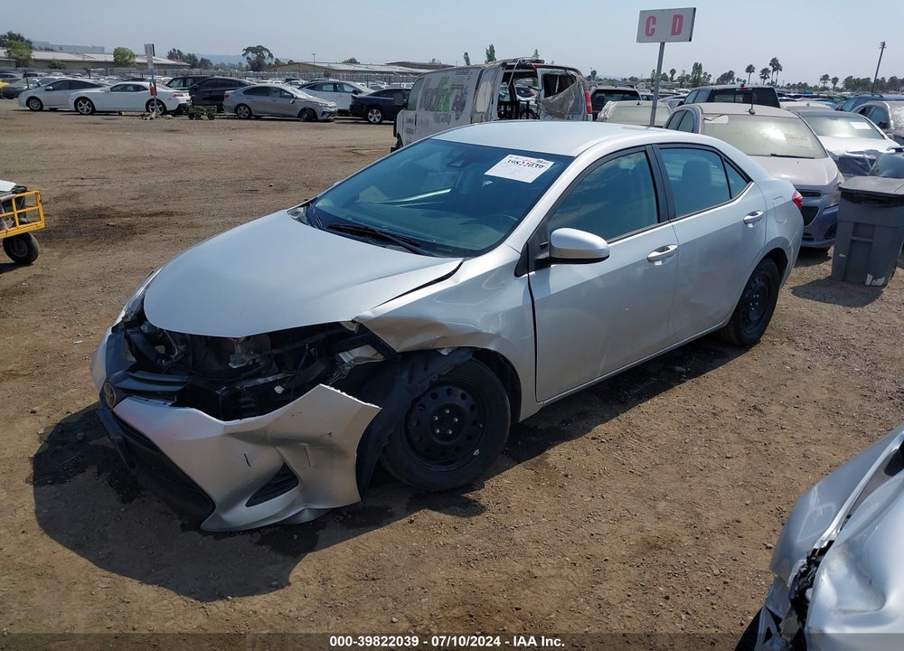 2019 TOYOTA COROLLA LE VIN: 5YFBURHE3KP917119