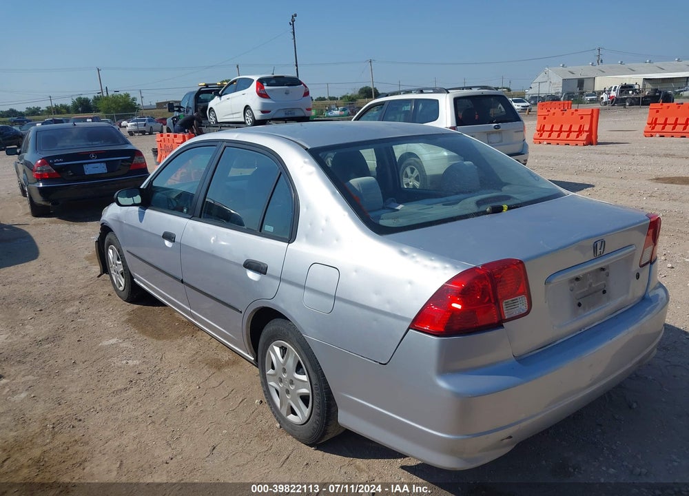 2005 HONDA CIVIC VP VIN: 1HGES16345L016233