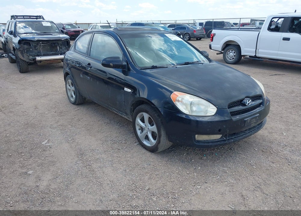 2008 HYUNDAI ACCENT SE VIN: KMHCN36C58U087038