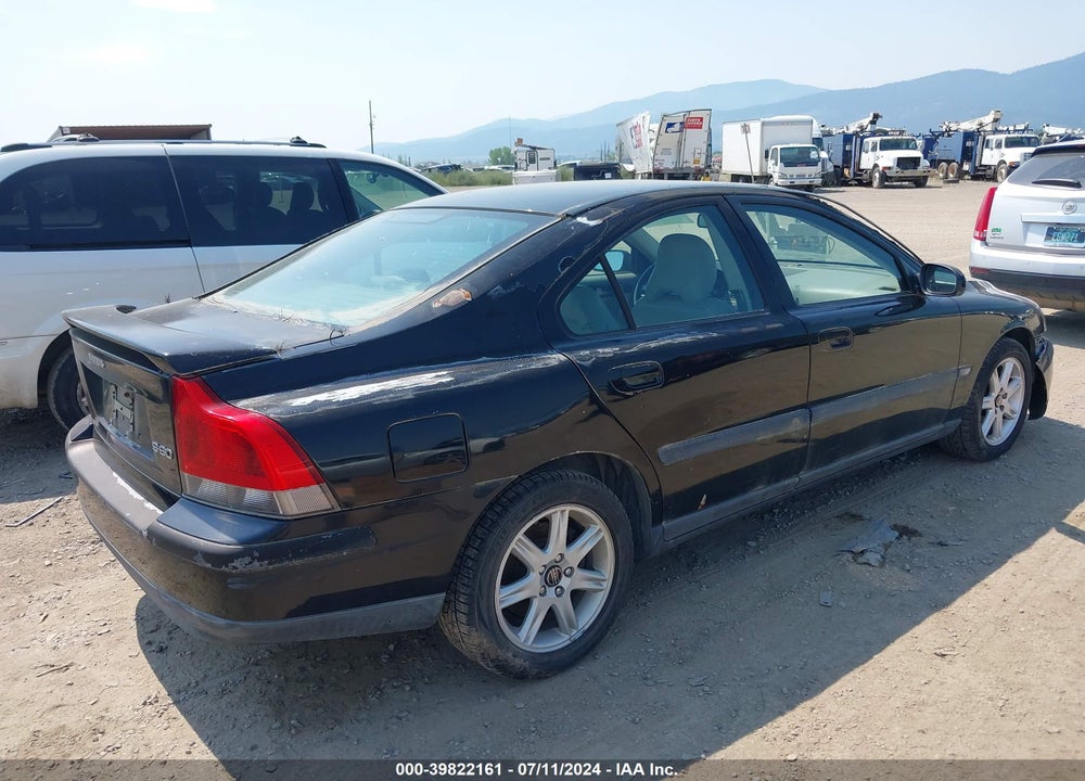 2002 VOLVO S60 2.4 VIN: YV1RS61R022167199