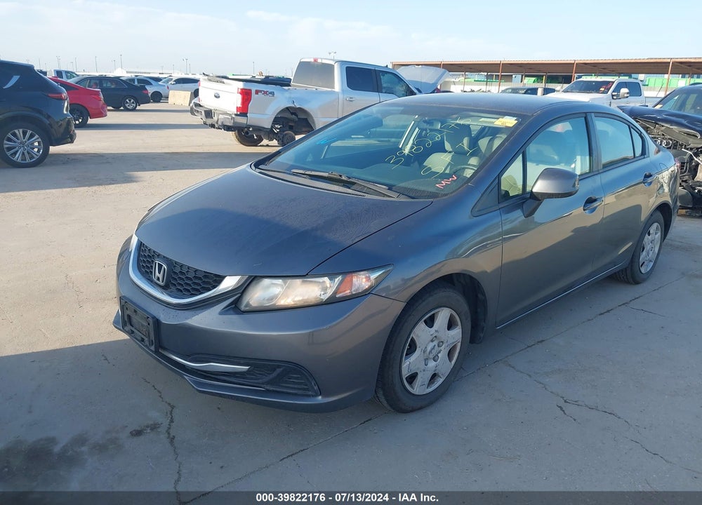 2013 HONDA CIVIC LX VIN: 19XFB2F55DE288713