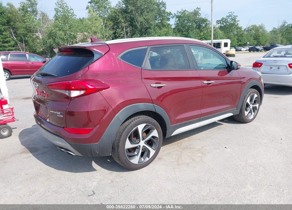 2017 HYUNDAI TUCSON LIMITED VIN: KM8J3CA26HU419273